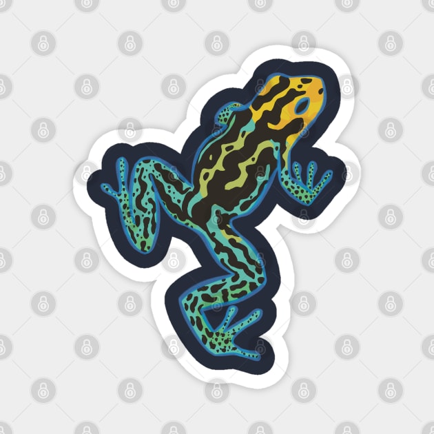 Poison Dart Frog Magnet by danyellysdoodles