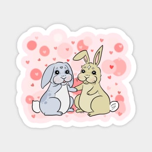 Bunny couple in love Magnet