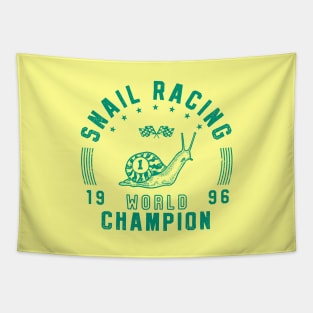 Snail Racing Champ Tapestry