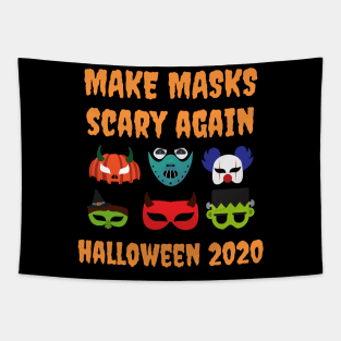 Funny Trump Make Masks Scary Again Halloween 2020 Graphic Tapestry