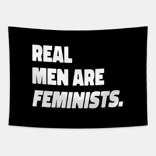 Real Men Are Feminists - Feminist Male Tapestry by HamzaNabil
