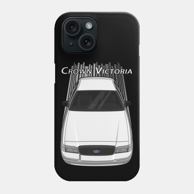 Ford Crown Victoria Police Interceptor - White Phone Case by V8social