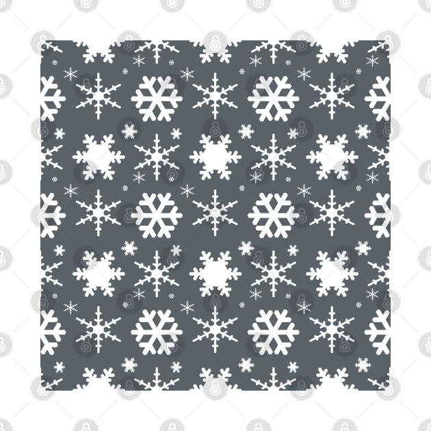 Snowflakes Gray by BlakCircleGirl