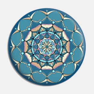 Ornamental mandala Pin