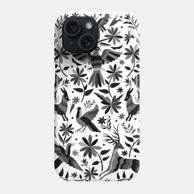 Mexican Otomí Design in Black Phone Case by Akbaly