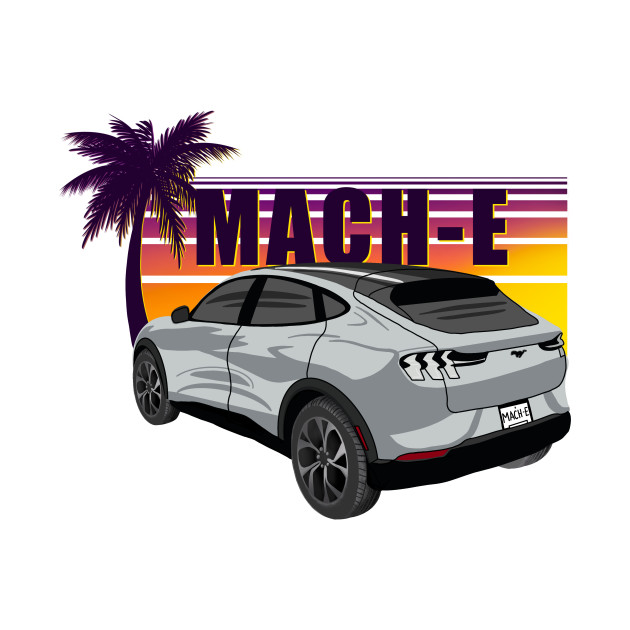 Sunset Mach-E in Iconic Silver - Mustang Mach E - Phone Case