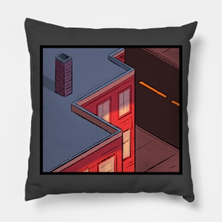 Neighborhood Sunset Pillow