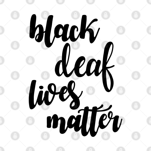 Black deaf lives matter by valentinahramov