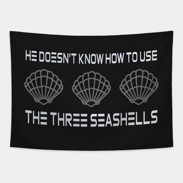 Three Seashells Tapestry by Bevatron