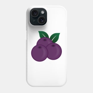 Blueberries design Phone Case