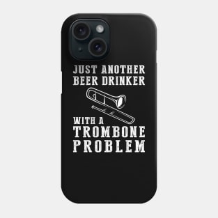 Slide & Sip: A Hilarious Tee for Trombone Beer Enthusiasts! Phone Case