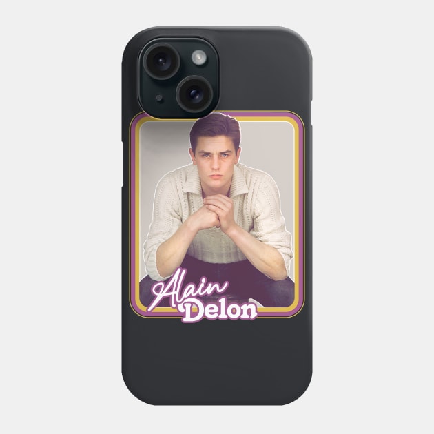 Alain Delon / Retro Francophile Design Phone Case by DankFutura