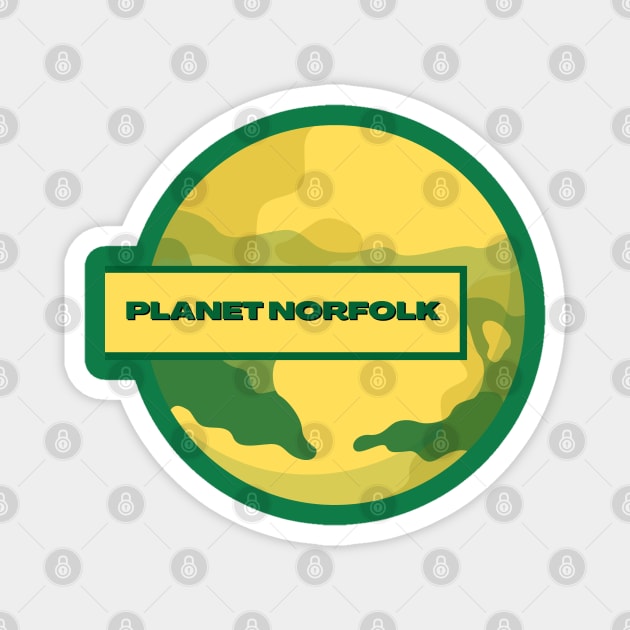 Planet Norfolk Magnet by MyriadNorfolk