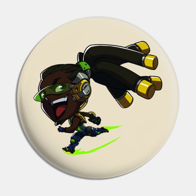 Lucio Cute Spray - Overwatch Pin by Bystanders