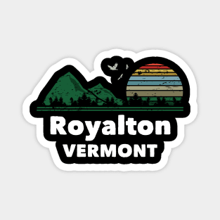 Mountain Sunset Flying Birds Outdoor Royalton Vermont Magnet