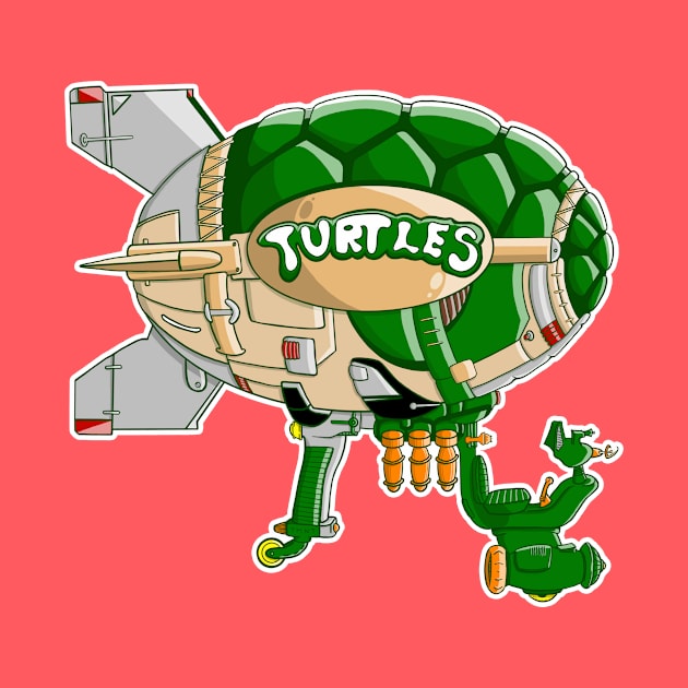 Cowabunga Blimp by Kevinokev