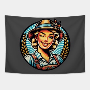 Bavarian Woman Tapestry