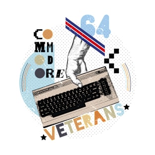 8bit VETERANS commodore64 T-Shirt