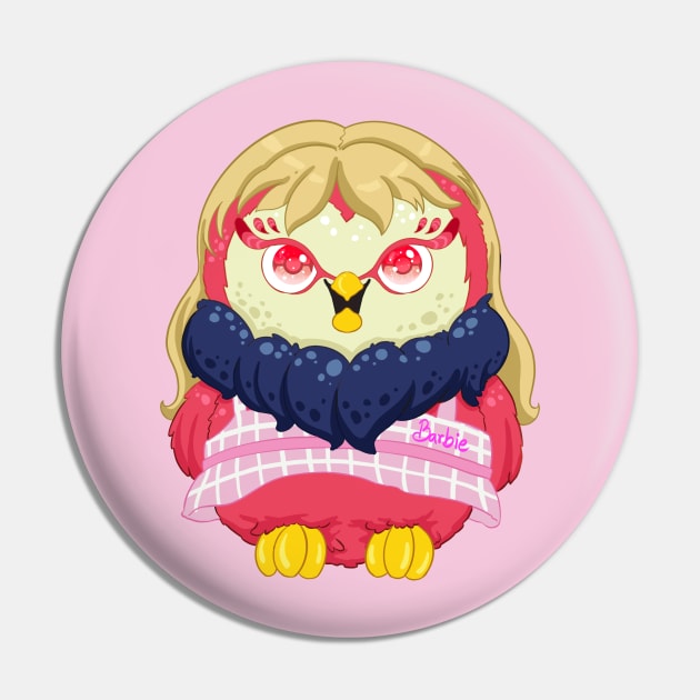 The little red owl wear barbie dress for Men or Women Kids Boys Girls love owl Pin by littlepiya