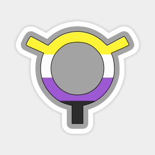 Nonbinary (Toki Pona, Enby Pride Colors) Magnet