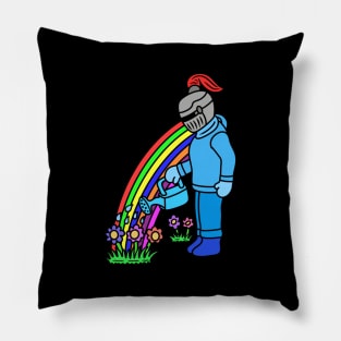 Cute cartoon knight gardening Pillow