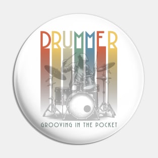 Drummers can't hide their stripes Pin