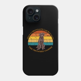 Chocolate Lab-Lab Royalty Phone Case