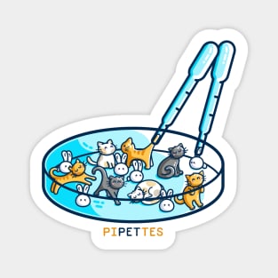 Pipettes Pet Science Pun Magnet