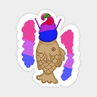 Pride Taiyaki Ice cream-Bi flag Magnet