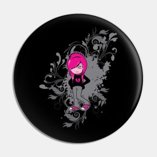 Cute Emo Girl 1 Pin