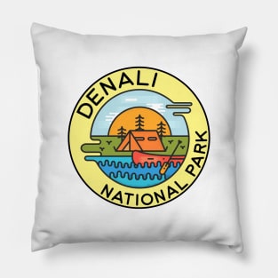 Denali National Park Alaska Camping Canoe Pillow