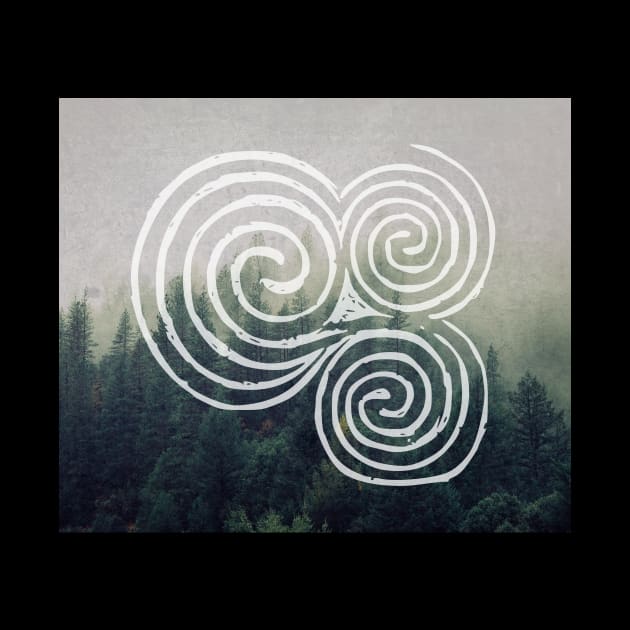 Newgrange triskelion | Celtic spiral by Time Nomads