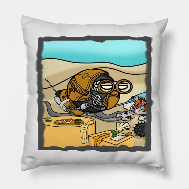 Ninja Sushi Pillow by Leo Pringadhy