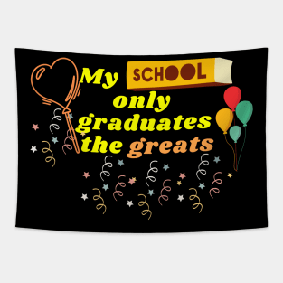 Teacher gifts idea, students gifts t shirt, funny school t shirt, Last day of school graduation ideas, Tapestry