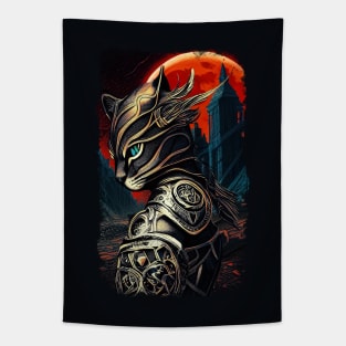 Cat Warrior Tapestry