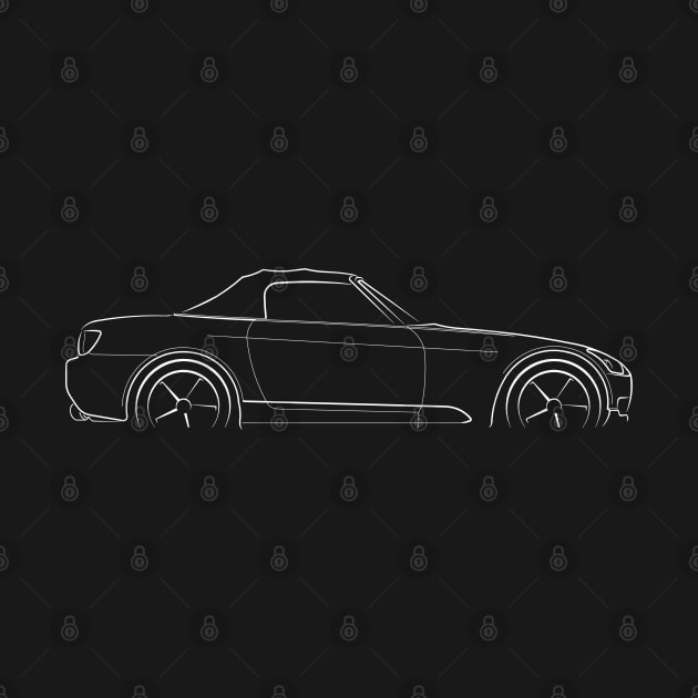 Honda S2000 ap1 - profile stencil, white by mal_photography