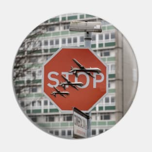 Banksy - Stop War Stop Sign Pin