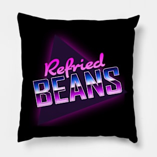 Refried Beans | 80s Style | Vaporwave Pillow