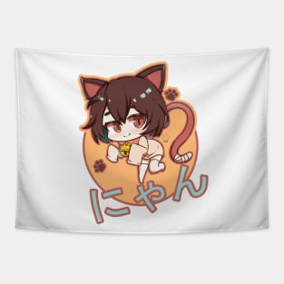 Kawaii chibi cat Tapestry