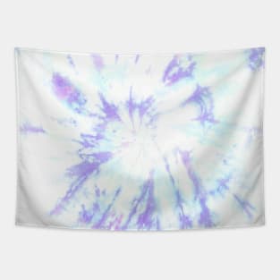 Blue and Purple Marble Tie-Dye Tapestry