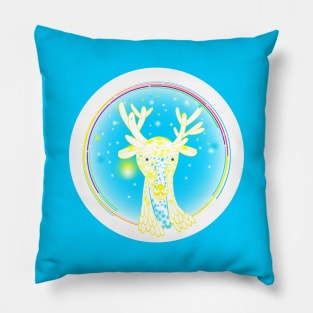 No Text and Plain Bright Colors Version - Believer's World with Resident Woppo Pillow