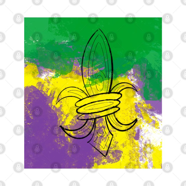 Mardi Gras Fleur de Lis by Stephanie Kennedy 