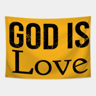 God Is Love Cool Motivational Christian Tapestry