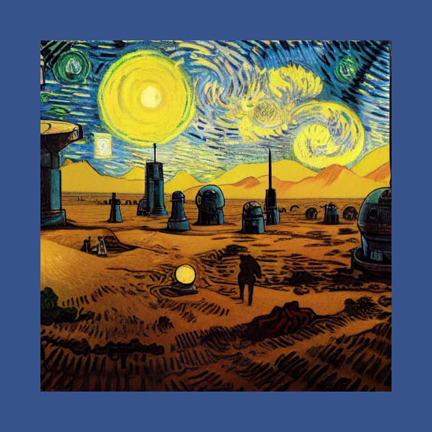 Starry Night in Mos Eisley Tatooine by Grassroots Green