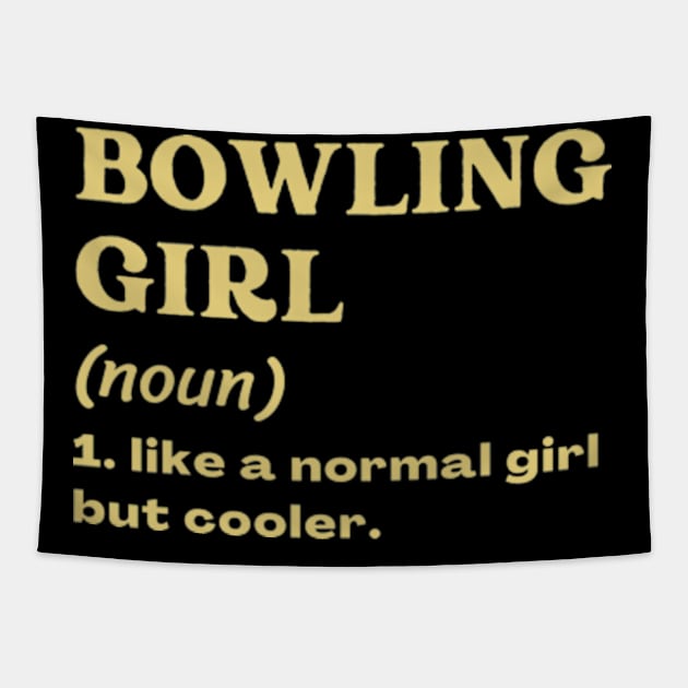 Bowling Girl Tapestry by ClorindaDeRose