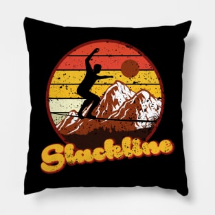 Slackline Vintage Design slacklining outdoor Pillow