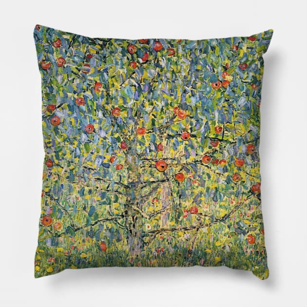 Apple Tree by Gustav Klimt Pillow by MasterpieceCafe