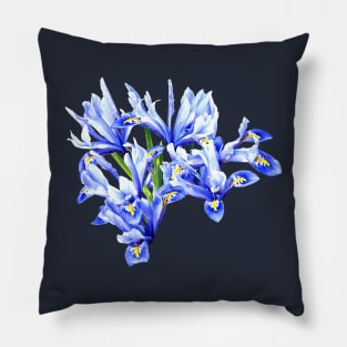 Purple Dwarf Iris Heart Pillow