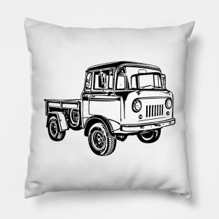 Willys FC170 Sketch Art Pillow