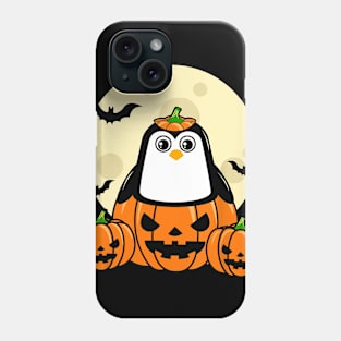 Penguin Pumpkin Moon Bats Costume Cute Easy Halloween Gift Phone Case